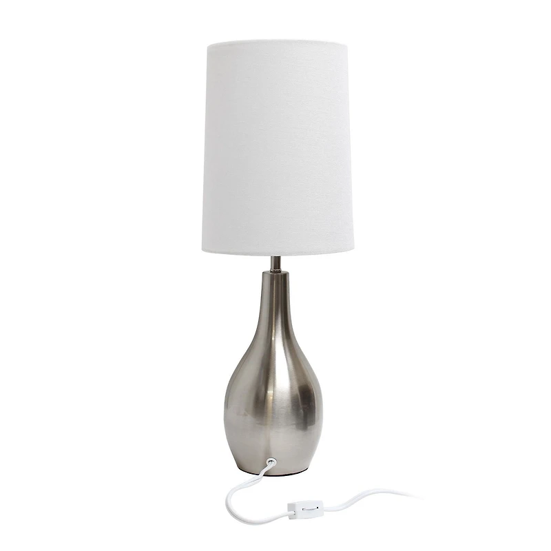 Simple Designs 1 Light Tear Drop Table Lamp