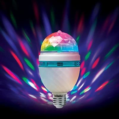 Merkury Innovations PartyBulb Rotating Disco Party Light, Disco Party Light