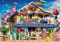 Buffalo Games - Le puzzle Vivid Collection - Surf Shack - en 300 pièces