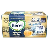 Beurre végétal sans Produits Laitiers Becel Non Salé 454 g 454g Brique