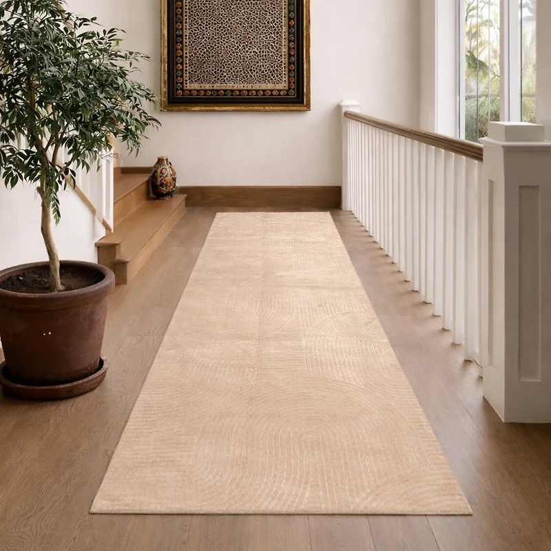 Tapis de Couloir Elion Lavable A la Machine Contemporain/Moderne pour Salon, Chambre, Salle Manger, Entrée, et Plus Encore.