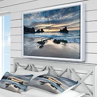 Designart Beautiful Porthcothan Bay FLOAT FRAME WALL ART
