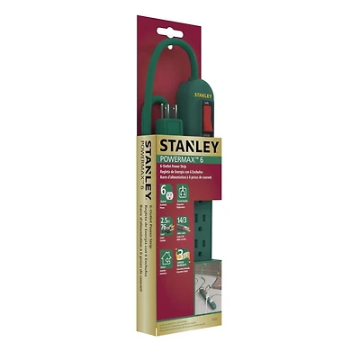 Stanley Barre multiprise à 6 prises PowerMax