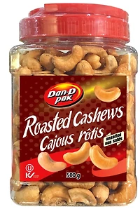Dan D Pak Cajous rôtis non sales Poids Net: 500g