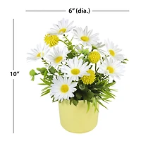 Mainstays Artificial Daisy & Billy Button Pot