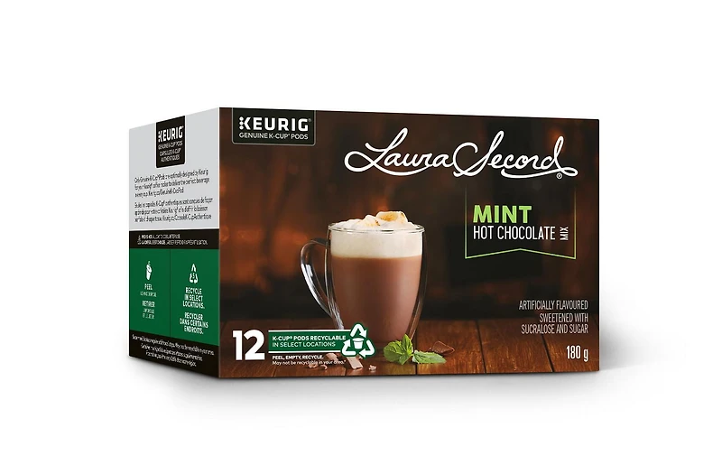 Keurig® Laura Secord® Mint Hot Chocolate Mix K-Cup® PODS 12ct, 12 K-Cup® Pods