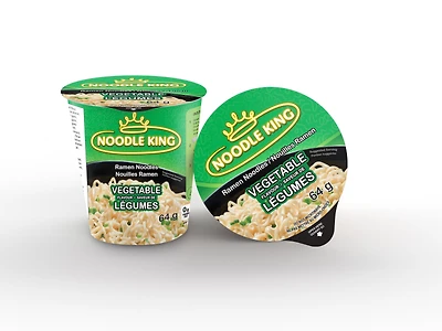 Vegetable Flavor Ramen Noodles in a Cup, Vegetable Flavor Ramen Noodles in a Cup