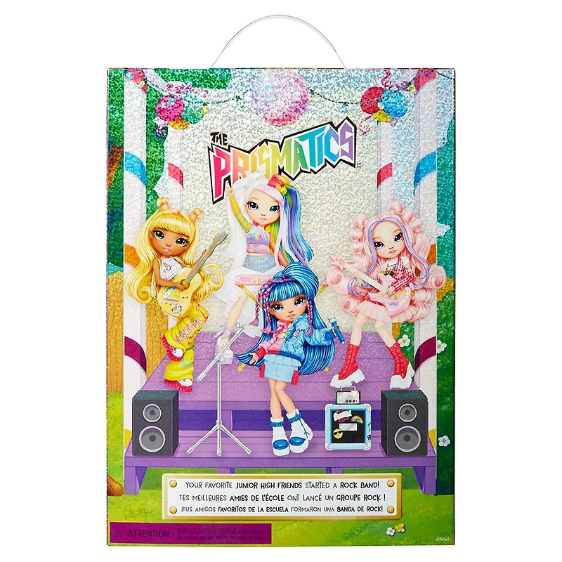 Rainbow High Jr High Rock Band -  Amaya, Rainbow 9” Fashion Doll with Keyboard and Stickers