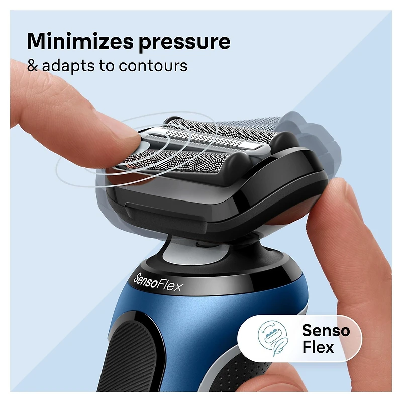 Rasoir électrique Braun pour hommes, Series 6 6120s, rasage sur peau sèche et mouillée, modes de rasage turbo et en douceur, rasoir à grille, conçu en Allemagne, avec tondeuse de précision e 1CT