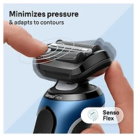 Rasoir électrique Braun pour hommes, Series 6 6120s, rasage sur peau sèche et mouillée, modes de rasage turbo et en douceur, rasoir à grille, conçu en Allemagne, avec tondeuse de précision e 1CT