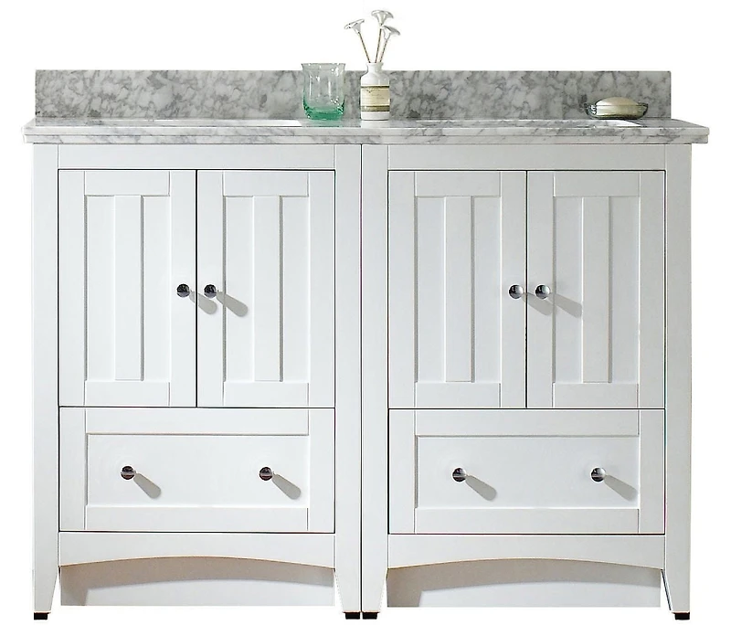 Imaginations Américaines 47,5 pouces W Vanity Set Blanc