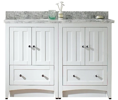 Imaginations Américaines 47,5 pouces W Vanity Set Blanc
