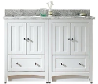 Imaginations Américaines 47,5 pouces W Vanity Set Blanc