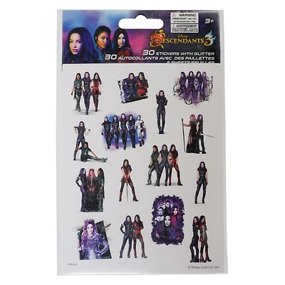 Disney Descendants 3™ 30 Stickers with Glitter, Disney Descendants 3™ 30 Stickers