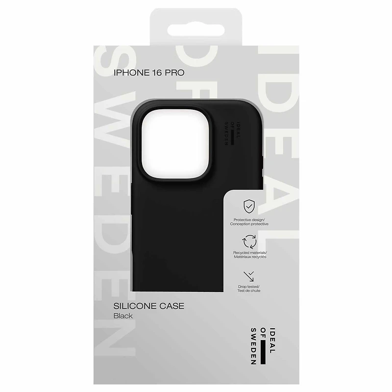 Ideal of Sweden Étui Silicone MagSafe Noir pour iPhone 16 Pro