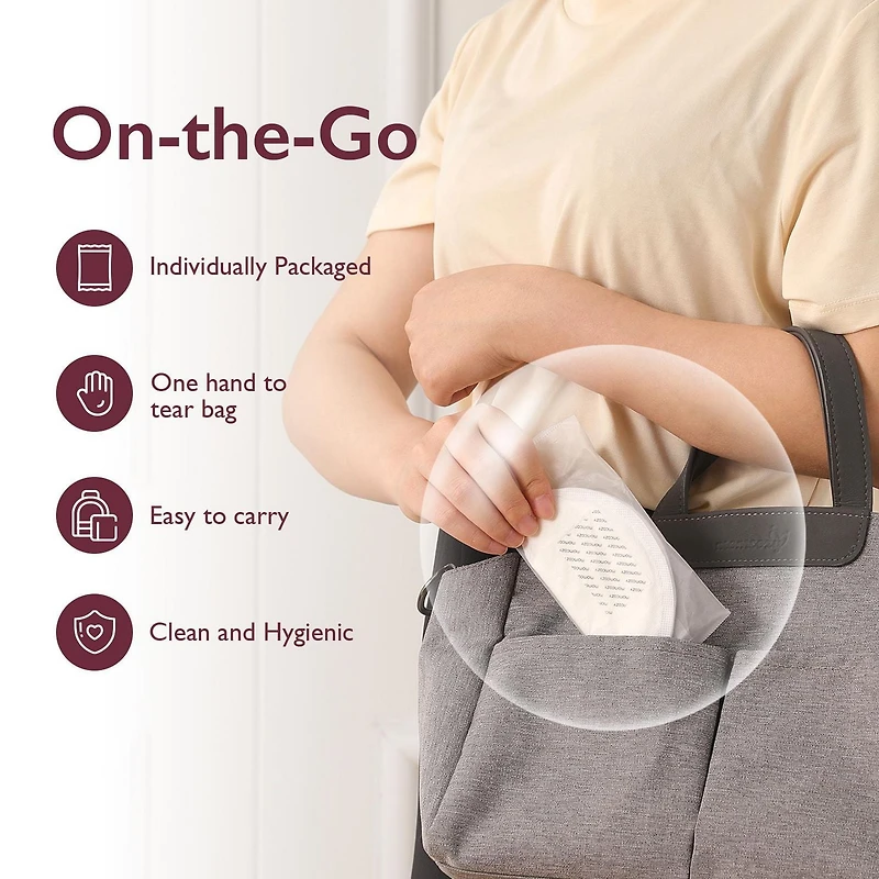 Momcozy Disposable Nursing Pads, Ultra Soft Breast Pads, 120 Pads