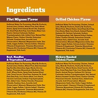 Pedigree Adult Wet Dog Food Choice Cuts in Gravy Filet Mignon, Beef Noodle & Vegetable, Grilled Chicken Flavour, Hickory Smoked Chicken Flavour Variety Pack, 100g Pouch (32 Pack)