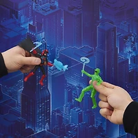 Batman, Figurine articulée de 10 cm The Riddler avec 3 accessoires mystère, pour les enfants à partir de 3 ans