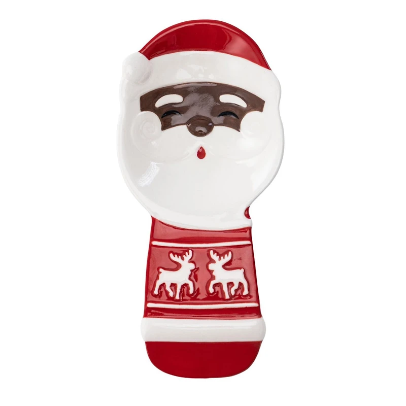 Holiday Time Figural Ceramic Spoon Rest, 8.19 inch x 3.86 inch x 0.98 inch, 1 piece