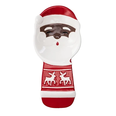 Holiday Time Figural Ceramic Spoon Rest, 8.19 inch x 3.86 inch x 0.98 inch, 1 piece