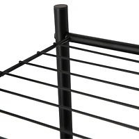 Era Aquarius Espace de Rangement à 2 Niveaux Noir  Pour En Haut Des Toilettes,  Organisateur, Support d'Organisation, 23.43x53.94po Era Aquarius Espace Rangement