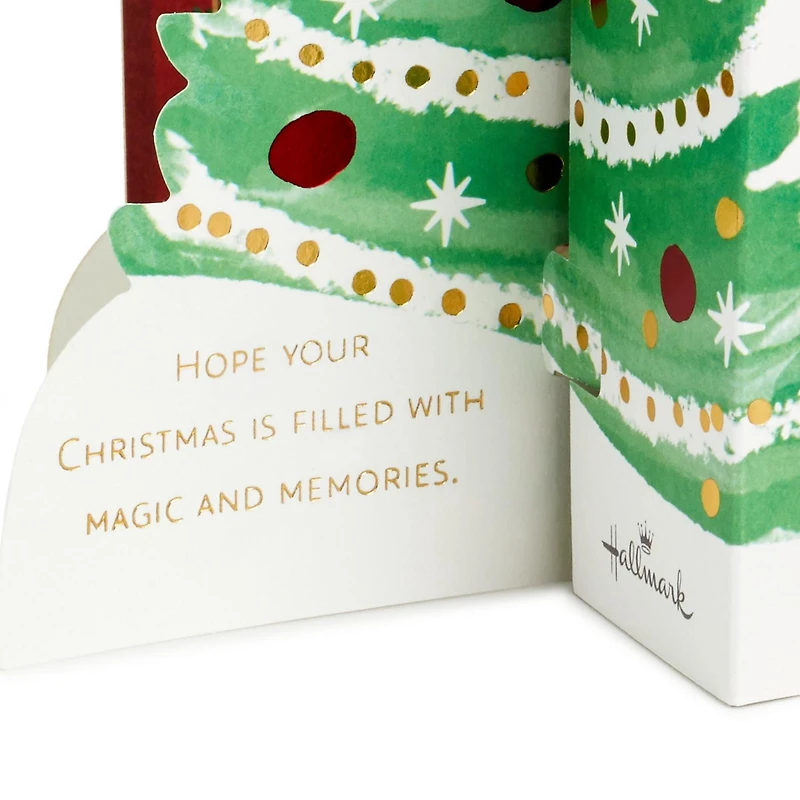 Hallmark Paper Wonder Pop Up Jumbo Christmas Card Holiday Tabletop Decor (Accordion Fold Christmas Village)