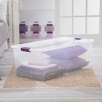 Sterilite 104 Liter ClearView™ Latch Wheeled Underbed Box