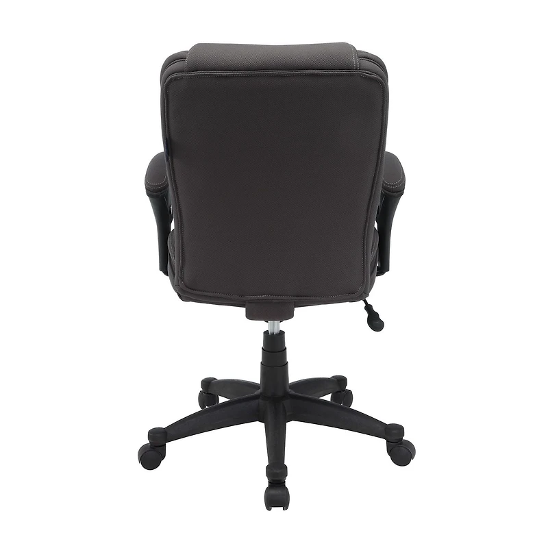 Serta – Fauteuil de direction pivotant en tissu maillé pour taille forte, gris