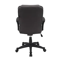 Serta – Fauteuil de direction pivotant en tissu maillé pour taille forte, gris