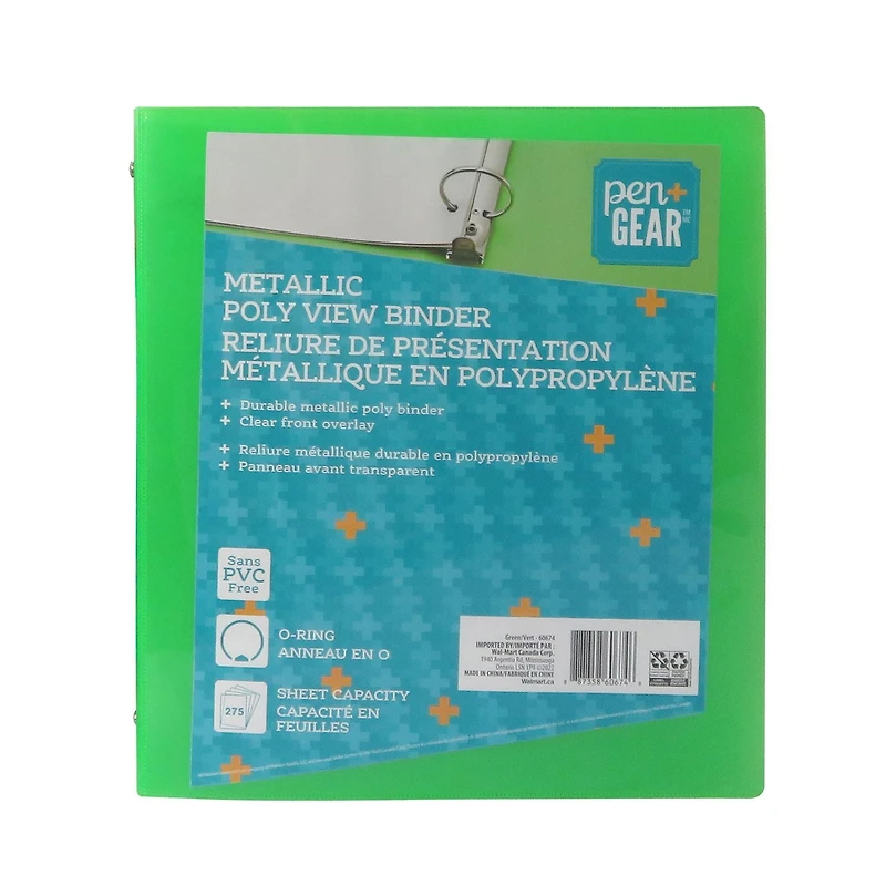 Reliure de présentation en poly métallique Pen + Gear