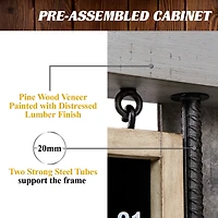 Prescott Bristle Dartboard Cabinet Set, Official Size Dart Board, by Barrington