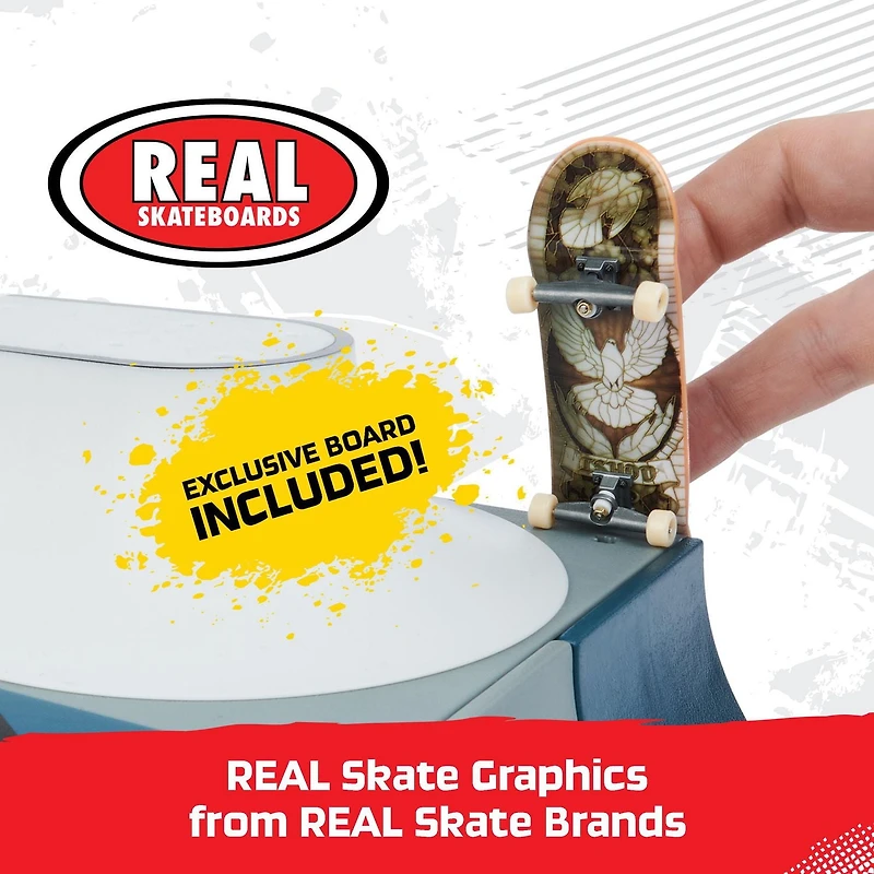 Tech Deck, Speedway Hop, X-Connect Park Creator, Customizable and Buildable Ramp Set with Exclusive Fingerboard, Kids Toy for Ages 6 and up