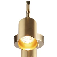Plafonnier projecteur Pratt, laiton mat