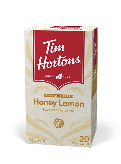 Thé miel et citron Tim Hortons 20 sachets | Boîtes de thé