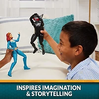 DC Comics, Aquaman, Figurine articulée Black Manta, 30 cm, modélisation minutieuse reproduisant les détails et le style du film, peut prendre différentes postures, jouets de super-héros à collectionne