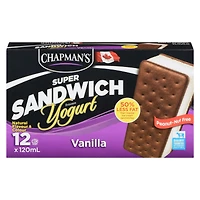 Chapman's Super Sandwich Vanilla Frozen Yogurt in a Box 12 x 120 ml