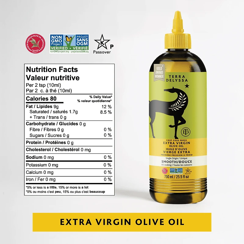Terra Delyssa Squeezable Extra Virgin Olive Oil,750 ml, Terra Delyssa Squeez Olive Oil