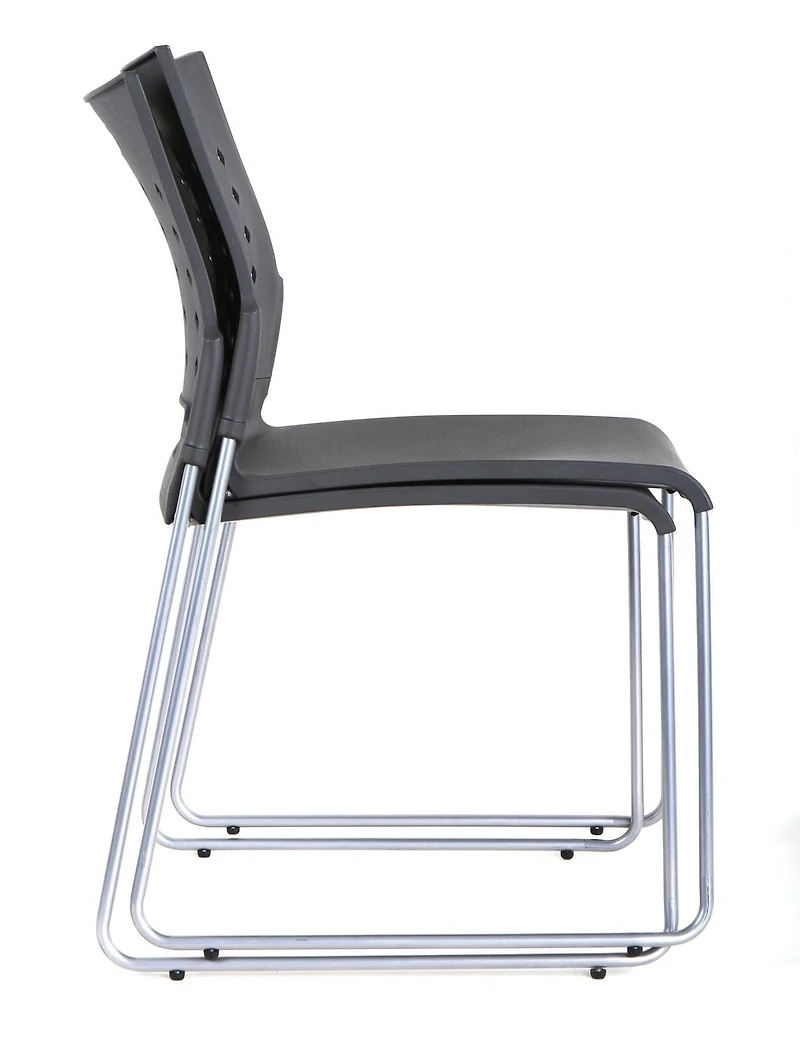 TygerClaw Mid Back Plastic Chair (4 Pack In One Order )