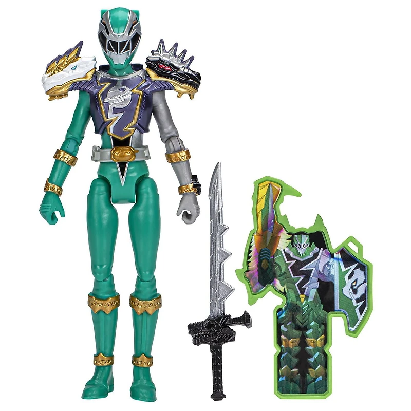 Power Rangers Dino Fury  Cosmic Armor Green Ranger, 6-Inch Power Rangers Action Figures Make Great Gifts For Boys and Girls Ages 4 and Up