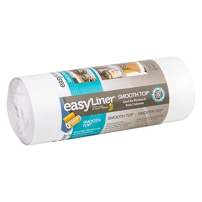 Revêtement pour étagères Smooth Top EasyLiner, Blanc, 30,5 cm x 9,1 m (12 po x 30 pi) Blanc