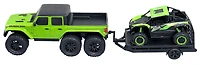 1:10 Six Wheel RC Jeep with Trailer and Kawasaki KRX RC