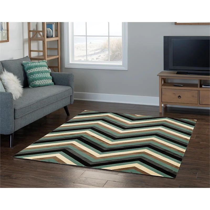 5X7 ROMA CHEVRON TUR - FRENCH