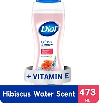Dial Hibiscus Water Refreshing Body Wash, 473ml, Dermatologist Tested, Free from Silicones, Parabens, Phthalates, SLS