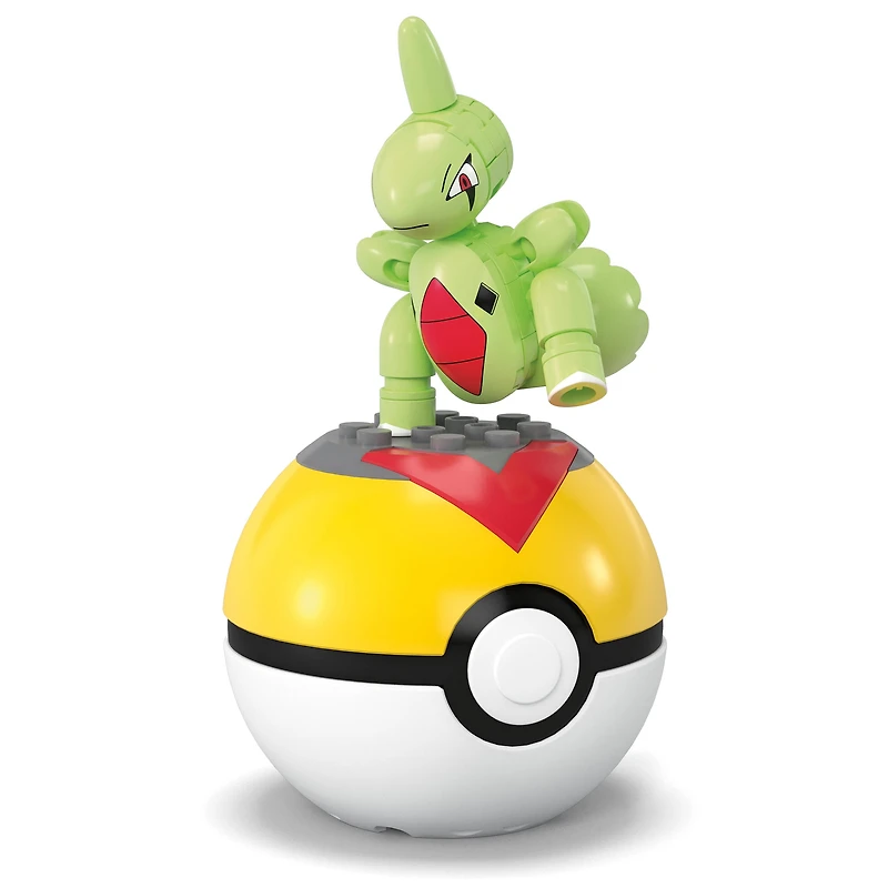 MEGA Pokémon Larvitar Building Toy Kit, Poseable Action Figure with Poké Ball (29 Pieces) for Kids