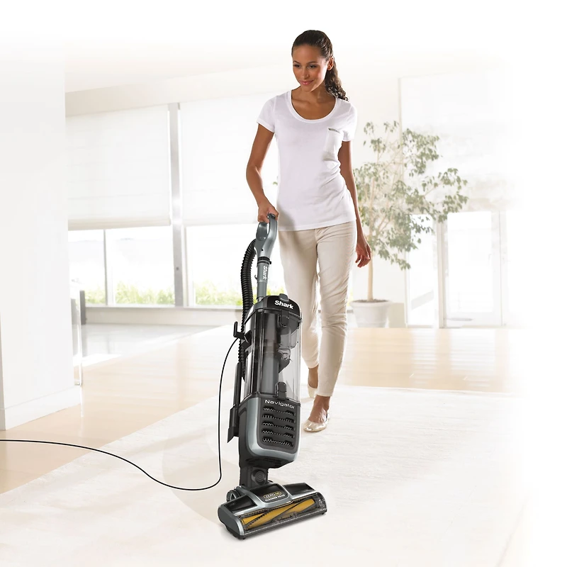 Shark ZU62C Aspirateur Vertical  Navigator pour poils d’animaux avec brosse rotative autonettoyante, Gris