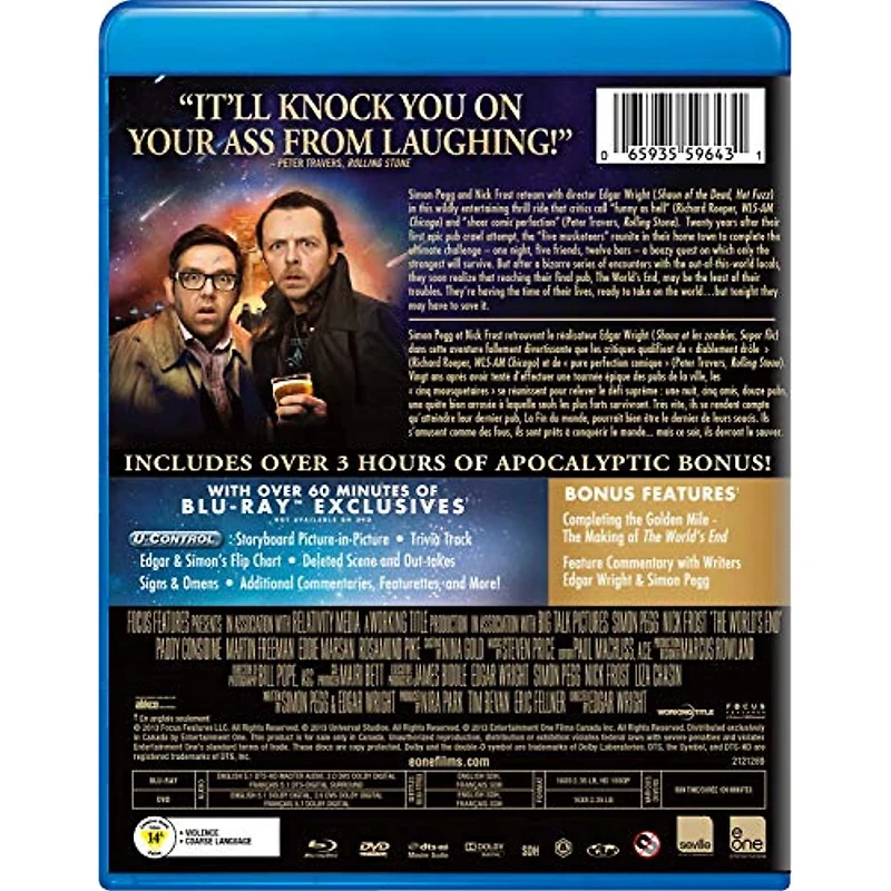 The World's End (Blu-ray + DVD) (Bilingual)