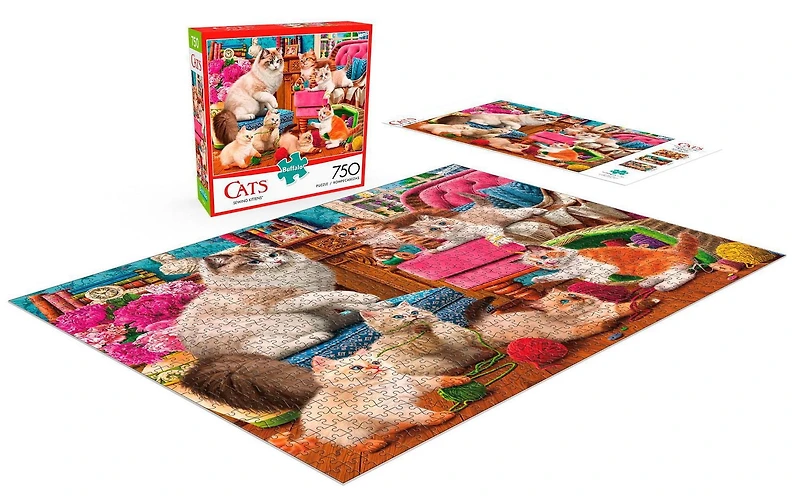 Buffalo Games Cats Series Sewing Kittens 750 Piece Jigsaw Puzzle
