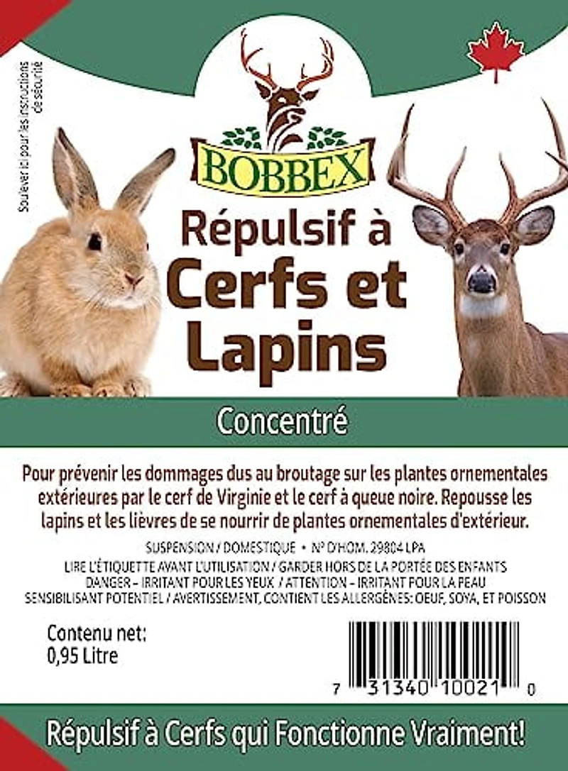 Répulsif cerf lapin concentre 0.95lt