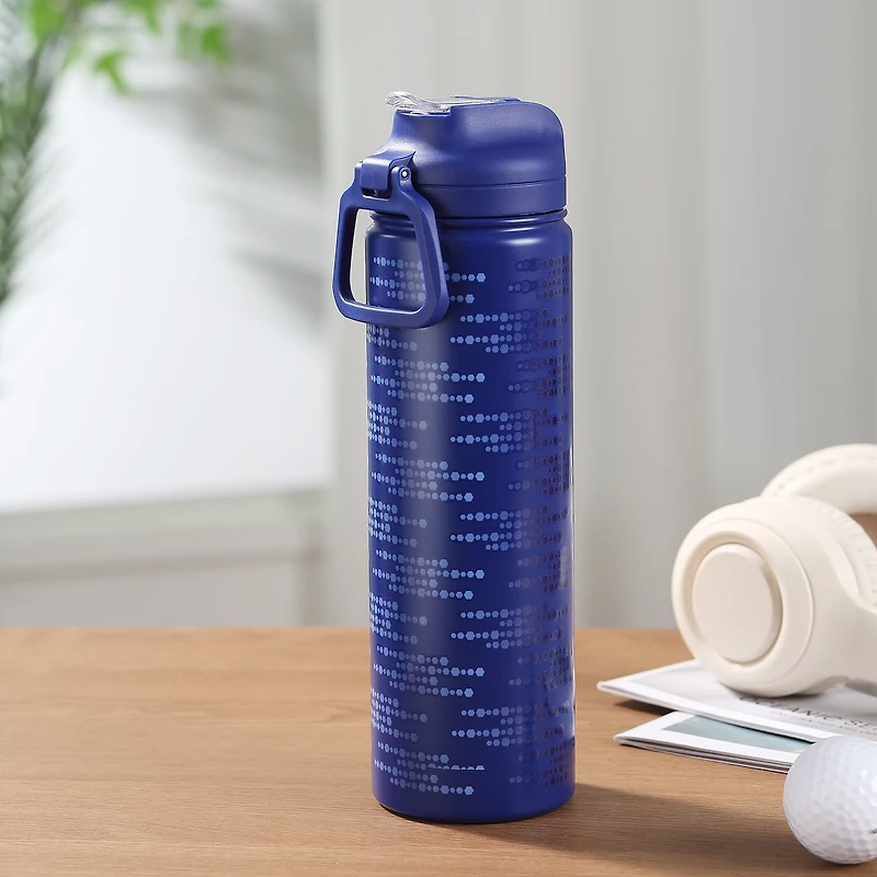 Mainstays Lot de 2 bouteilles à bec 24 oz en acier inoxydable  Bleu
