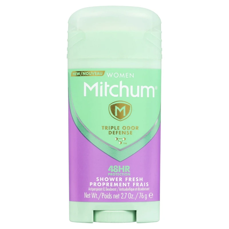 Antisudorifique et désodorisant en bâton invisible Mitchum femmes, protection de 48 heures, proprement frais, 76 g MIT WMN SOLIDE 0,1 lb